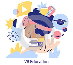 STEM Education. Flat Vector Illustration