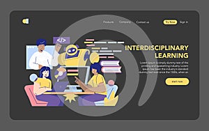 STEM Education. Flat Vector Illustration