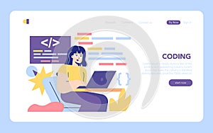 STEM Education. Flat Vector Illustration