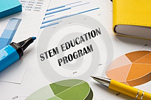 STEM EDUCATION PROGRAM sign on the sheet