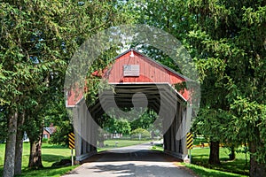 Stemen House Covered Bridge in Fairfield County, Ohio