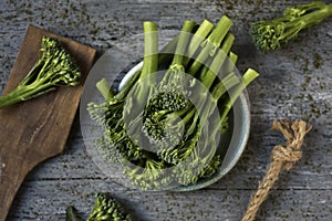Stems of broccolini photo