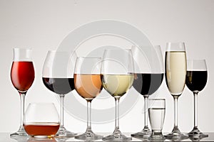 Stemware collection. photo