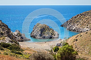 Stena beach on Crete, Greece photo