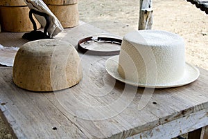 Stencil And Montecristi Panama Hat