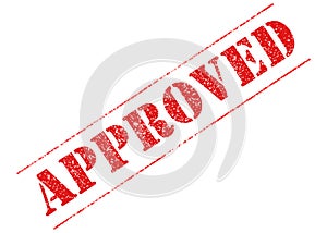 RED APPROVED STENCIL