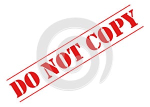 RED DO NOT COPY STENCIL