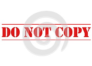 RED DO NOT COPY STENCIL