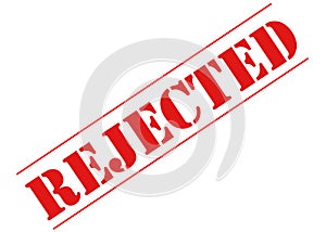 RED REJECTED STENCIL