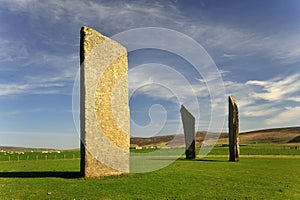 Stenness, Neolithic standing stones 1 Orkney Isles photo