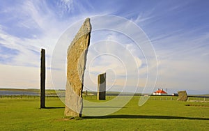 Stenness, Neolithic standing stones 2 Orkney Isles photo