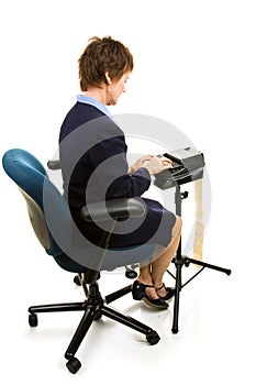 Stenographer Working
