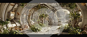 Exploring the Intersection of Science and Technology: A Room Filled with Lush Plants