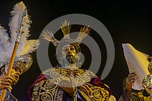 Step of Christ of the Macarena brotherhood, holy week of Seville photo
