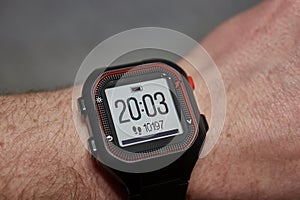 Step counter on a watch