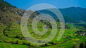 Step farming in mountain village Landscape view Nature Photography