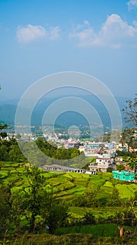 Step farming in mountain village portrait view Nature Photography