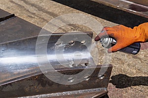 The step fourth of doing penetrant testing is step to use Developer spray into the welded to pull the liquid penetrate from the