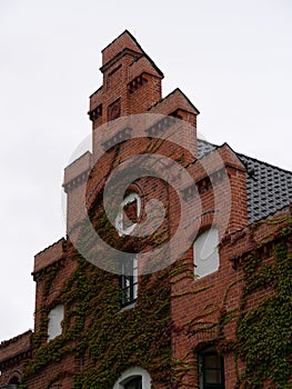 Step gable of a clinker building of an outbuilding of Wiligrad castle