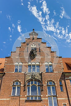 Step gable of the Museumsberg building in Flensburg