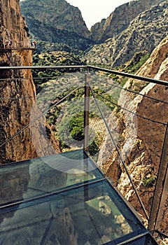 Glass Platform over El Caminho Del Rey trail photo