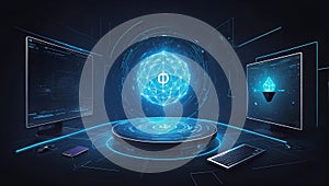 innovative crypto canvas: AI's contribution to DeFi visuals. ai generated