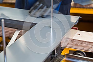 Step lap core during manufacturing