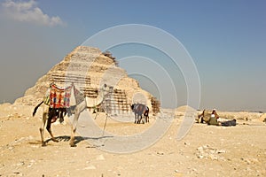 The Step Pyramid Of Djoser in Saqqara, Egypt