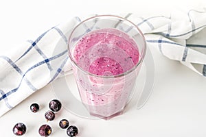 Step by step recipe cooking black currant smoothie. Step 6 mixed bananas, berries, cottage cheese and milk in glass. Home Cooking