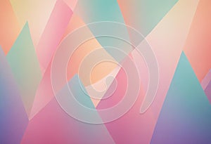 Soft Pastel Harmony: Abstract Geometric Art photo