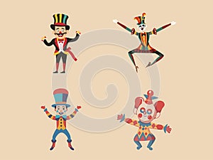 Illustrated of a Circus Master of Ceremonies photo