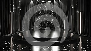Step into the spotlight and transport yourself to the heyday of Hollywood with this vintage gl background. The black and