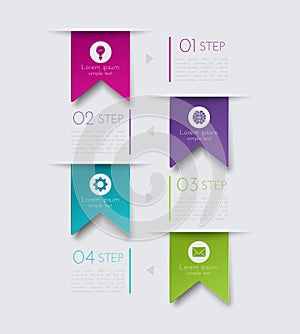 Step by step business concept