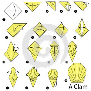 Step by step instructions how to make origami A