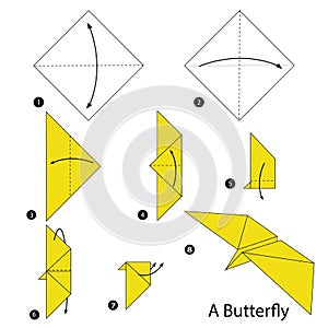 Step by step instructions how to make origami A Butterfly.