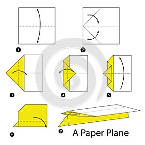 Step by step instructions how to make origami A Paper Plane.