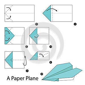Step by step instructions how to make origami A Paper Plane.