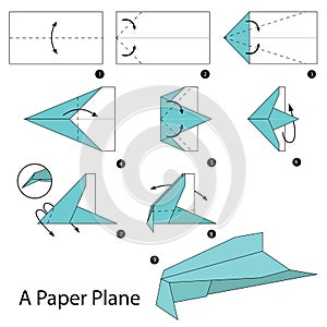 Step by step instructions how to make origami A Paper Plane.