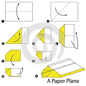 Step by step instructions how to make origami A Plane.