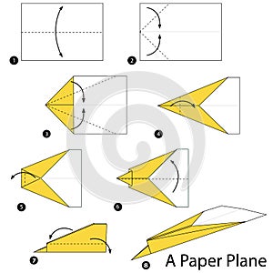 Step by step instructions how to make origami A Plane.