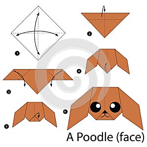 Step by step instructions how to make origami A Poodle.