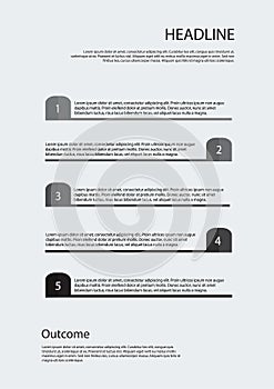 Step by step vector design.