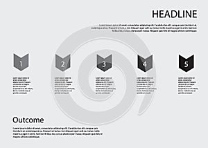 Step by step vector design.