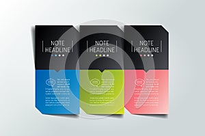 3 step template, banner, infographic, diagram, chart, column.