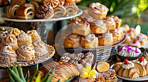 Step into a tropical oasis and savor the flavors of the islands with this luscious spread of pastries and locally photo