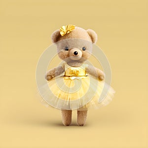 Step into a world of Ä±magination with ballerina teddy bear clipart