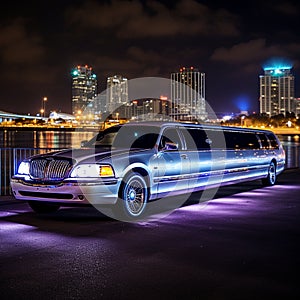 Luxurious Limousines Under the Spotlight photo