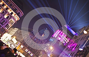 Stephansplatz of Vienna at new year's eve photo