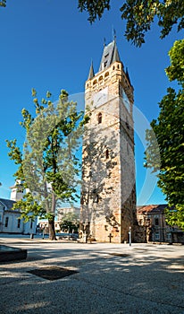 The Stephen Tower in center of Baia Mare, Maramures County, Romania