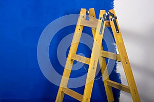 Stepladder used for painting